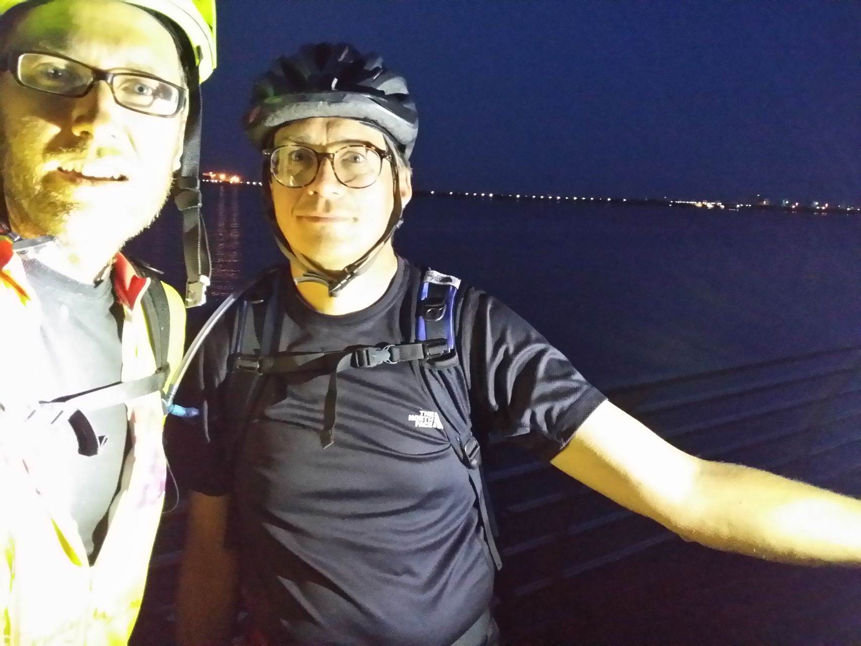 Day 7 - Cardiff Bay and the sea ... the end! In the dark! © Paul Bonwick