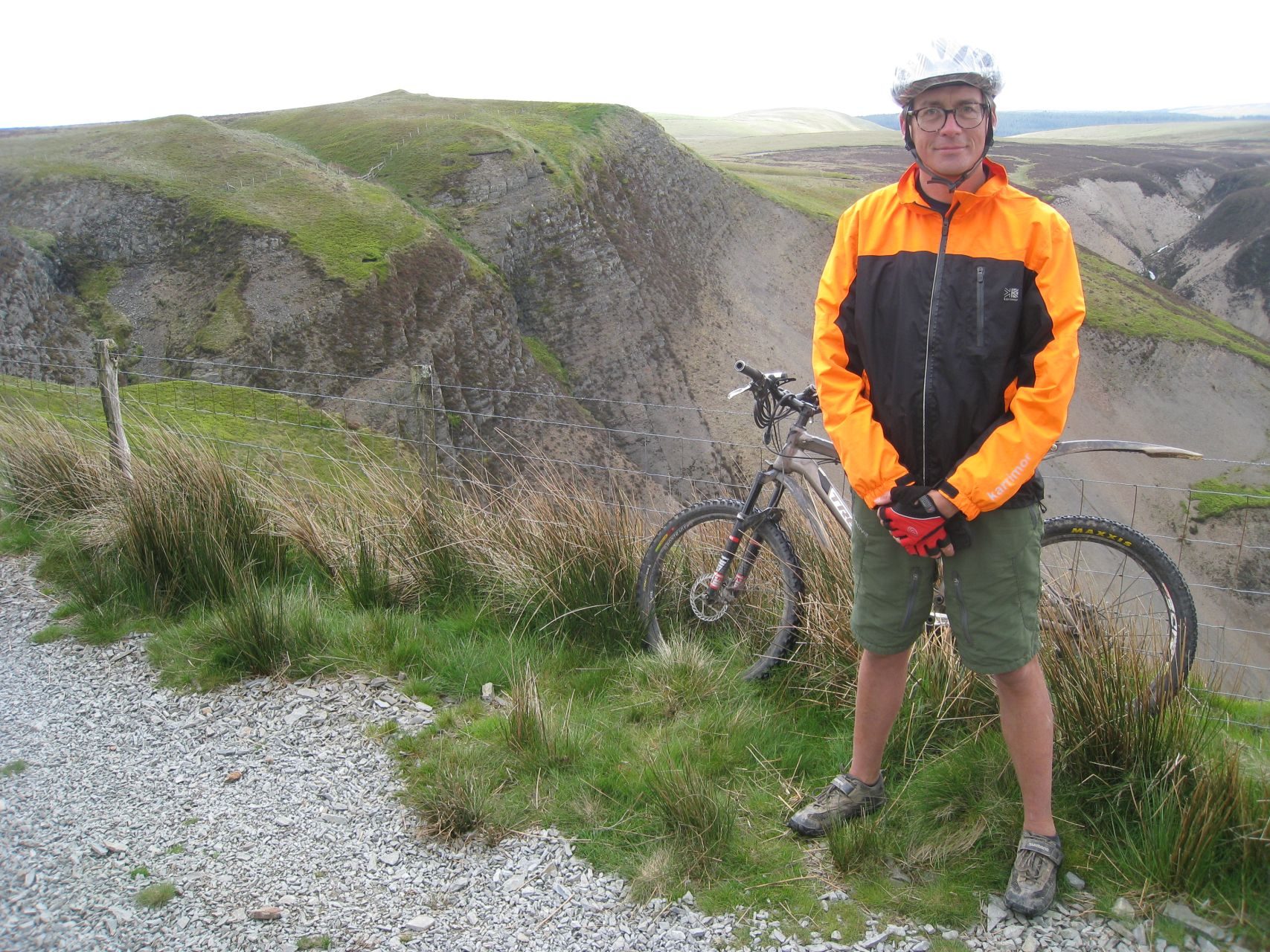 Day 4 - Paul beneath slopes of Foel Fadian again © Paul Bonwick