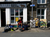 Day 3 - Paul at village shop in Bryncrug