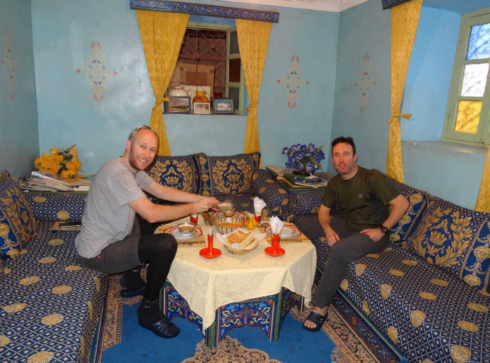 Day 3 - And ... relax! Flilou La Maison Berbère, our accommodation for the night in Agouti. © Steve Woodward