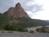 Day 2 - The magnificent Imsfrane Cathedral rock, with a thunderstorm rapidly brewing.  © Steve Woodward