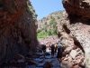 Day 4 - Threading through narrow ravines, we feel like Indiana Jones! The climb toward Tizi-n-Rughuelt pass continues. © Steve Woodward