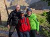 Day 4 - Guides for a trekking group, passing through: Brian (centre) & 74-year-old mountaineering legend, Siegfried Hupfauer (right) Near Ichbbakene, Tassaout valley. © Steve Woodward