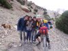 Day 5 - Our three little urchin friends, who show us a fantastic singletrack detour up into the hills, around the washed-away road. And their dog Max of course! Above Talat-n-Tazart. © Steve Woodward