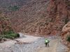 Day 1 - We need to cross that tiny bridge on the left to get to our home for the night! Assif Melloul gorge, just outside Anergui. © Shaun Grey