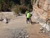 Day 2 - Eek! "Just passable" indeed! Dry-bags at the ready! Assif Melloul gorge. © Shaun Grey