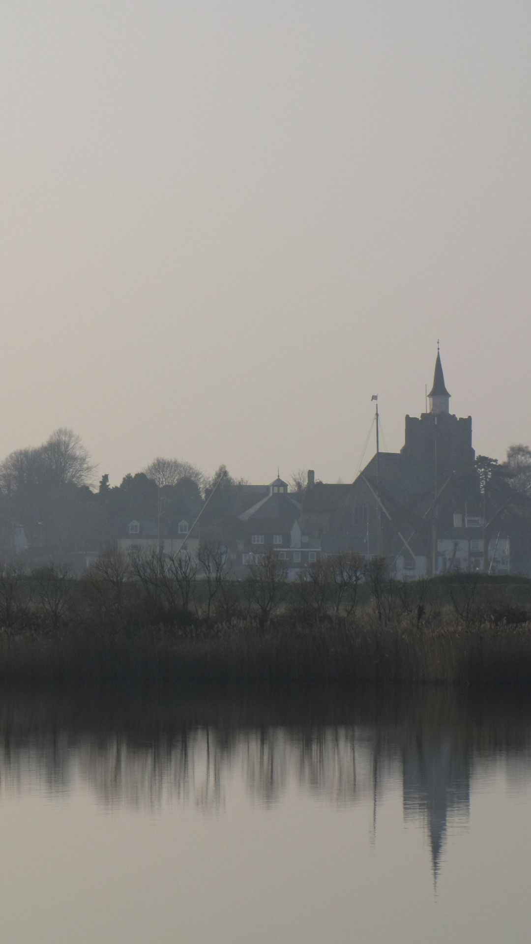 Nr Heybridge Basin, Essex, UK - Maldon on its head