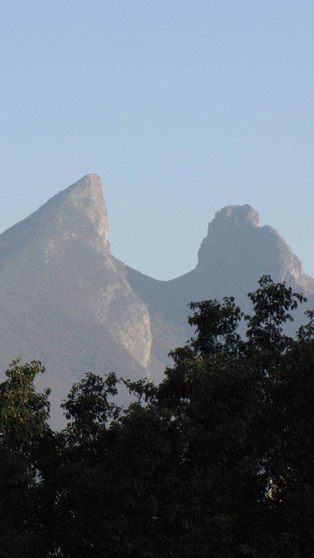 Monterrey, NL, Mexico - ... the saddleback mountain just outside town