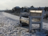 Heybridge Basin, Essex, UK - by the edge of the Blackater estuary during a 'cold snap'