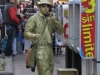 Monterrey, NL, Mexico - Even human-statues need to make a call every now and then