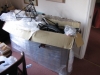 Heybridge Basin, Essex, UK - Charles in his box for the homeward journey
