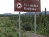 Denali Nat Pk - Alaskan "Right to bear arms" statement (look closely at the mid-left of the sign...)