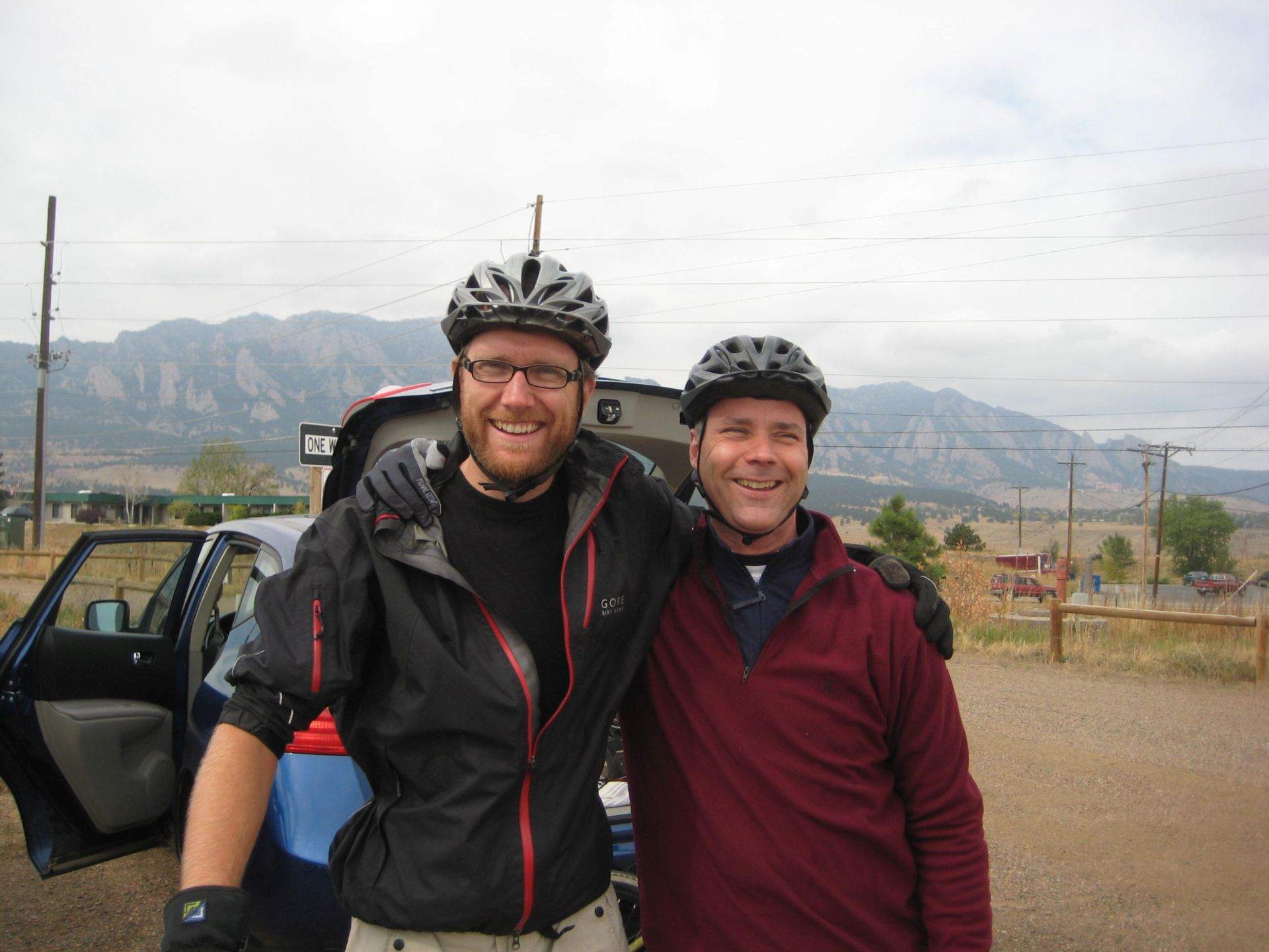 Nr Boulder, CO, USA - Jeff, ready to get on his lurvly loan bike!