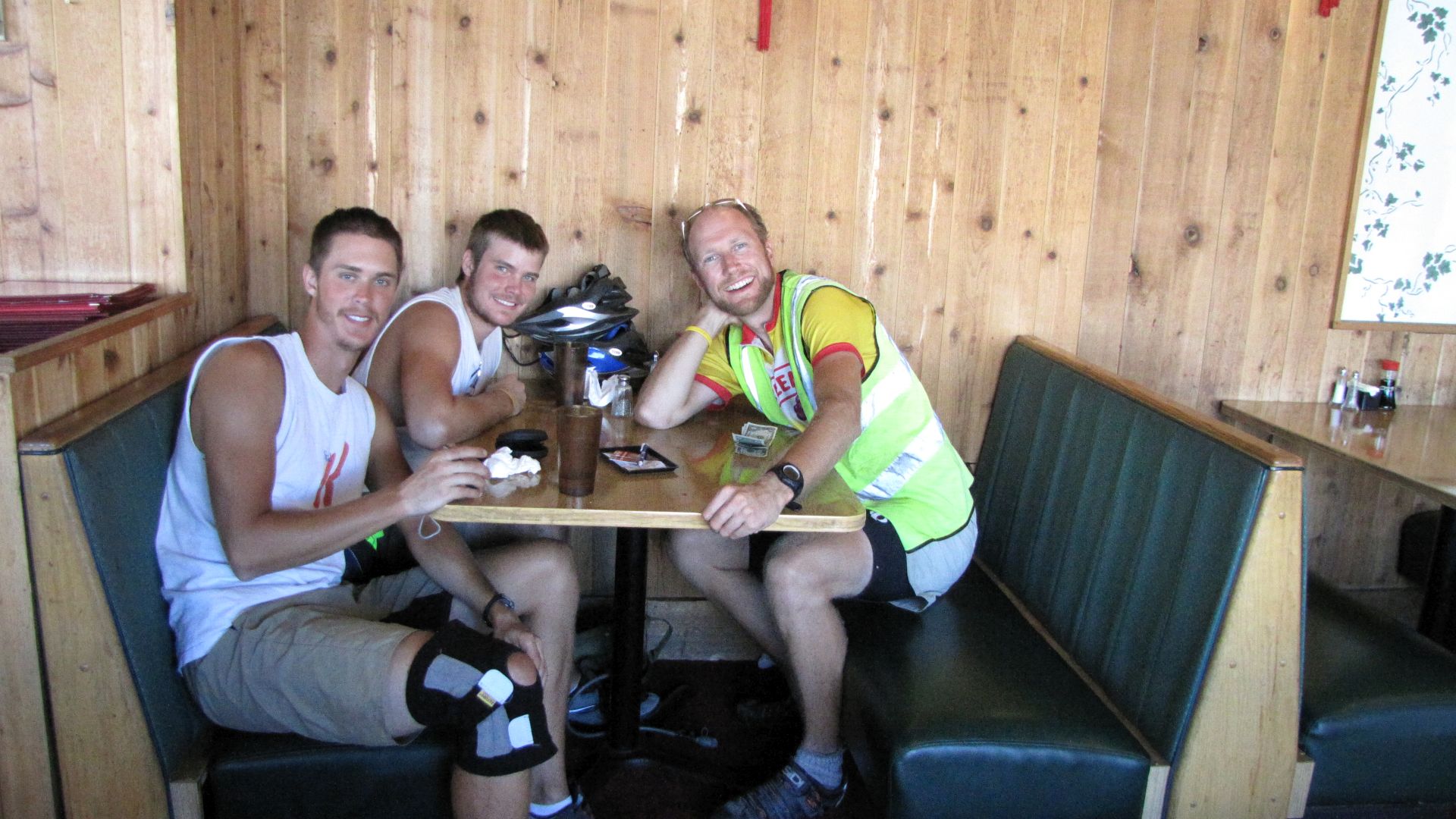 West Yellowstone, MT, USA - After a ride into town & lunch with Trevor & Nick, doing the "Trans-Am"