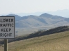 Three Forks, MT, USA - I am keeping right, I am!