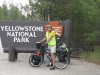 Yellowstone Nat Pk, WY, USA - Park-pass? Check!  Bicycle?  Check!  Luggage?  Check!  Rider ready to cross Continental Divide 3 times in next 100 miles?  Errrr, errrr