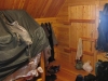 Nr Fort Collins, CO, USA - After packing tent in the snow & riding through falling snow I book into a Cabin to dry-out