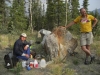 Nr Whitehorse, YT, Canada - Windbreak for cooking (pic courtesy of the Budwegs)