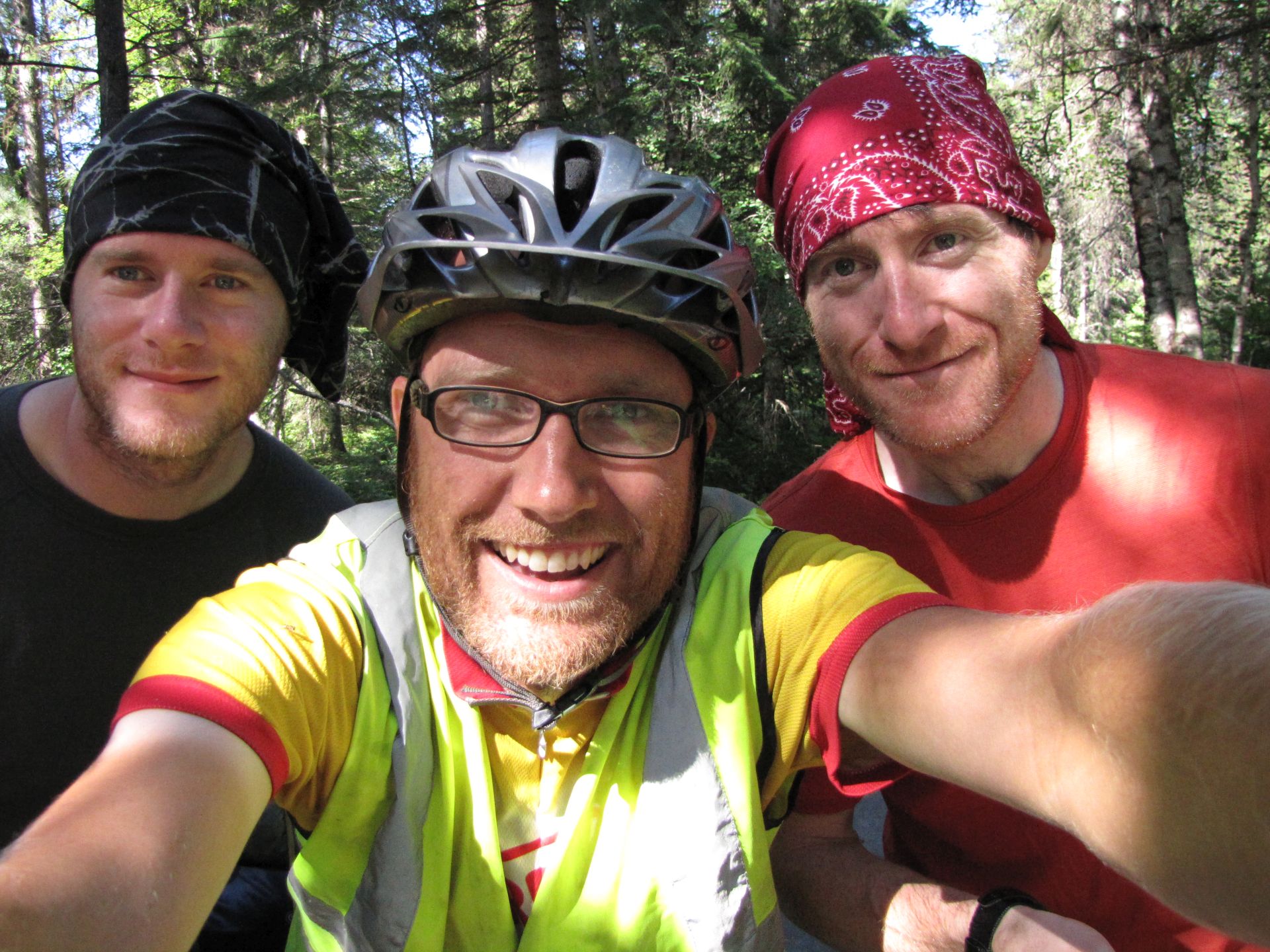 Swan Lake, Montana, USA - Martyn & Andrew, riding the Continental Divide off-road for Cancer Research.  Go guys!