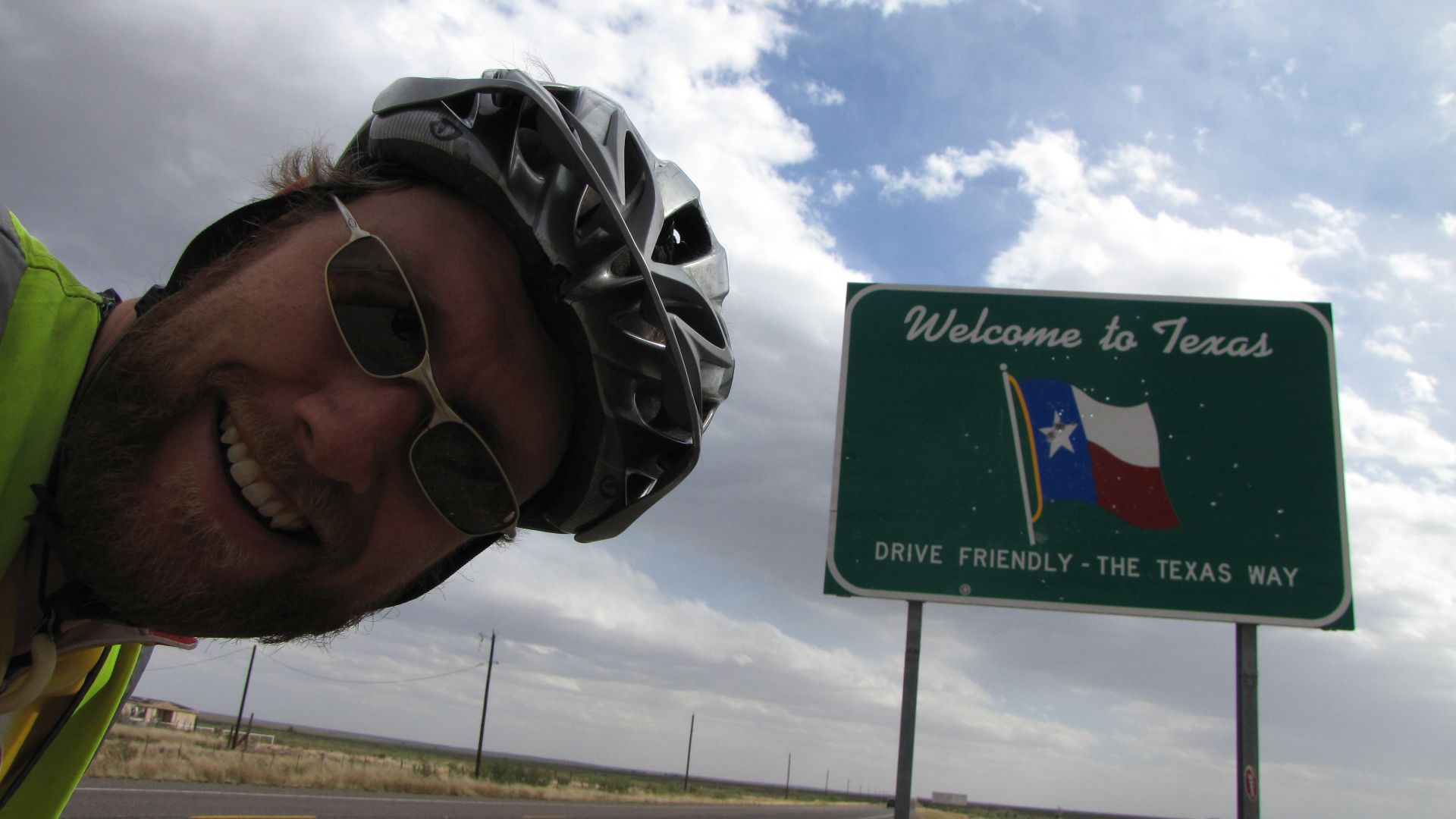 NM-TX border, USA - Y`all say hello to Texas :) Near "Orla"