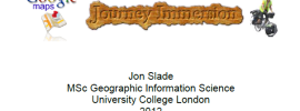 'Google Maps Journey Immersion' Dissertation