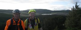 Day 4 - Jon and Paul late in the day at Bwlch Nant yr Arian trail centre © Paul Bonwick