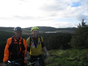 Day 4 - Jon and Paul late in the day at Bwlch Nant yr Arian trail centre © Paul Bonwick