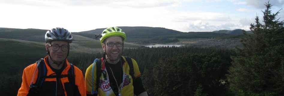 Day 4 - Jon and Paul late in the day at Bwlch Nant yr Arian trail centre © Paul Bonwick