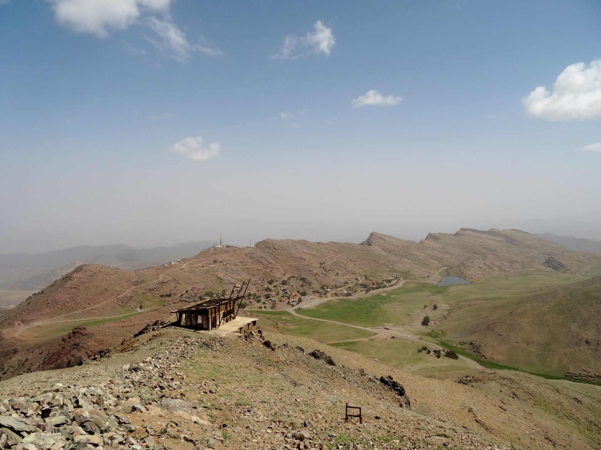 Rest Day B - On a walk (stop pedalling, feet!)From slopes of Jbel Oukaïmeden, looking across to the Adrar-n-Tizrag ridge, above Oukaïmeden ski resort. © Steve Woodward