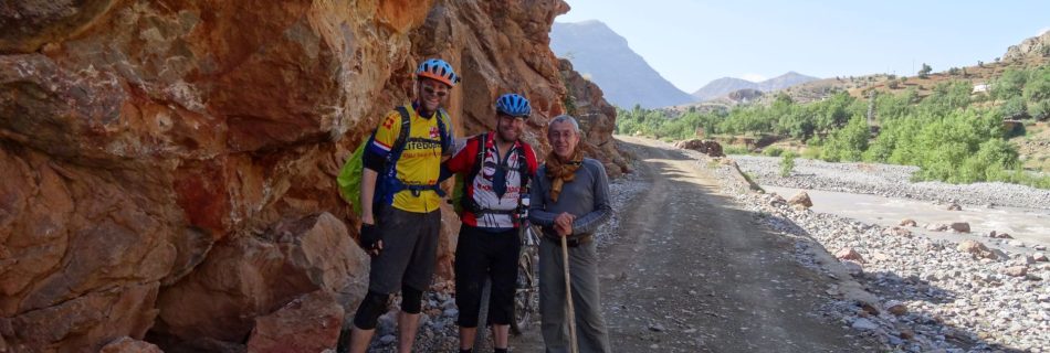 Day 2 - With our amiable host from last night, José. Setting off from Anergui. © Steve Woodward