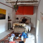 Rest Day A - My magnifent room in the keep! Time to recuperate for the day, as mountain-desert air gently wafts in.At Kasbah Tigmi-n-Oufella, Anguelz. © Steve Woodward