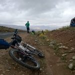 Day 1 - Pit stop under a brooding sky. Just beyond Tasraft village. © Shaun Grey