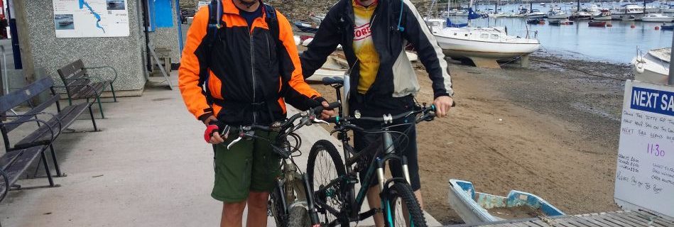 Day 1 - Paul & I in Conwy, at the start of our week long ride